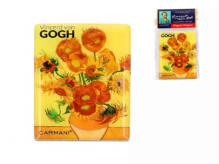 Hűtőmágnes - 50x70mm - Van Gogh: Napraforgók