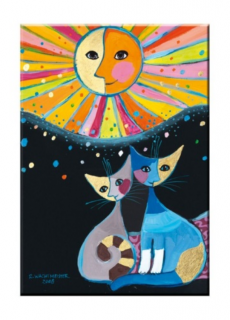 Hűtőmágnes - Rosina Wachtmeister: Happines is shared