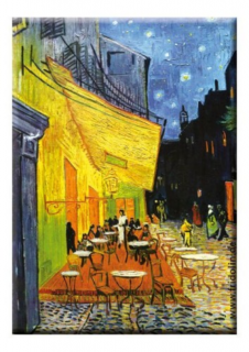 Hűtőmágnes - Van Gogh: Kávéház éjjel