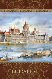 Jegyzettömb - 110x165mm, 144 vonalas oldal - Budapest