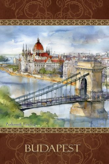 Jegyzettömb - 110x165mm - Budapest