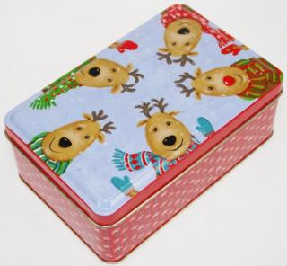 Karácsonyi fémdoboz - 155x100x57mm - Xmas Party