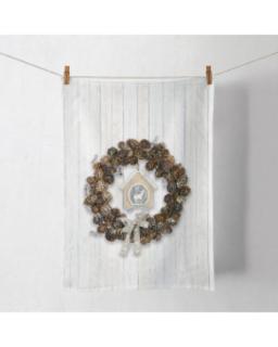 Karácsonyi konyharuha - 50x70cm - Pine Cone Wreath