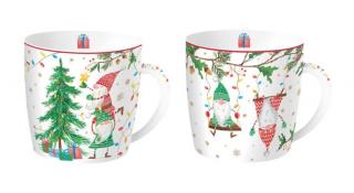 Karácsonyi Manós porcelán bögre szett - 350ml - Ready for Christmas