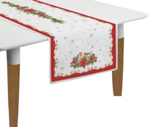 Karácsonyi Mintás Asztali futó szett - 45x140cm - Christmas Melody