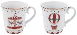 Karácsonyi mintás Porcelán bögre szett - Christmas Wonderland