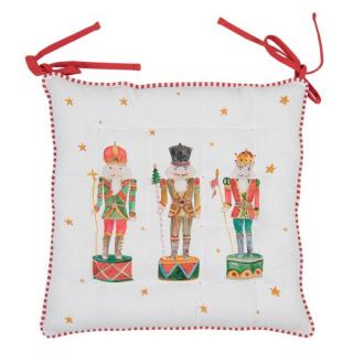 Karácsonyi mintás székpárna - 40x40cm - Happy Little Christmas