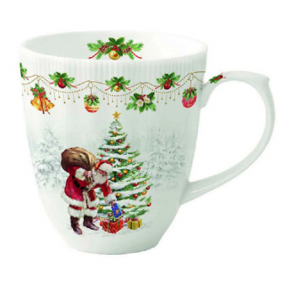 Karácsonyi porcelán bögre - 370ml - Nostalgic Christmas