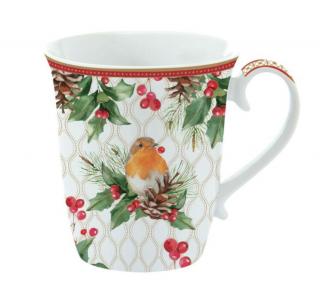 Karácsonyi porcelán bögre Christmas Berries
