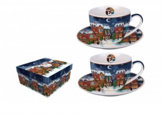 Karácsonyi Porcelán Csésze - 280ml - Christmas City