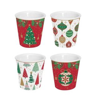Karácsonyi porcelán kávéspohár szet Jingle Bells