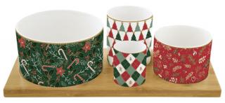 Karácsonyi porcelán kínáló szett Atmosphere, Fancy Christmas