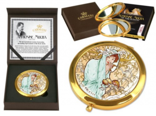 Kézi tükör - Mucha: Tél