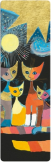 Könyvjelző 5x16cm, Rosina Weichmeister: Colored Cats