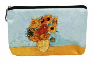 Kozmetikai táska 19x2,5x13cm, Van Gogh: Napraforgók