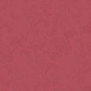 Lace embossed bordeaux papírszalvéta 33x33cm, 15db-os