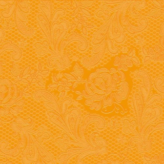 Lace Embossed orange papírszalvéta 25x25cm, 15db-os