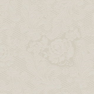 Lace embossed taupe papírszalvéta 33x33cm, 15db-os