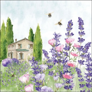 Lavender meadow papírszalvéta 33x33cm, 20db-os