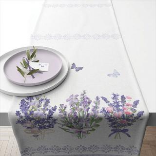 Levendula virágos asztali futó 40x150cm Lovely lavender