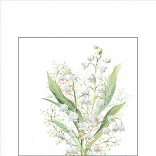 Lily of the valley papírszalvéta 25x25cm, 20db-os