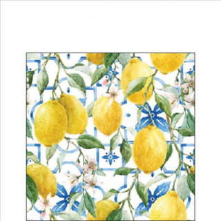 Mediterranean lemons papírszalvéta 25x25cm, 20db-os