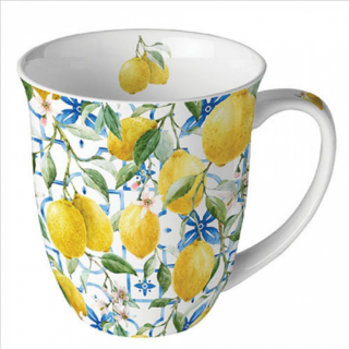 Mediterranean lemons porcelán bögre 400ml