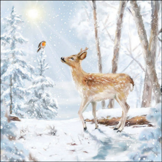 Meeting in winterworld papírszalvéta 33x33cm, 20db-os