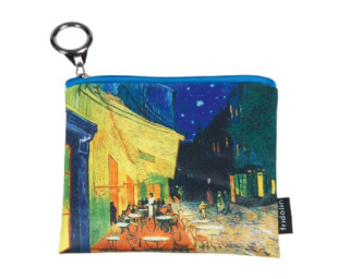 Mini pénztárca 12x1,5x10cm, Van Gogh: Kávéház éjjel