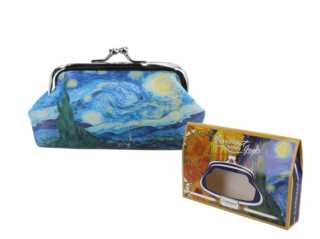 Műbőr pénztárca 20x10x10 cm, Van Gogh: Csillagos éj