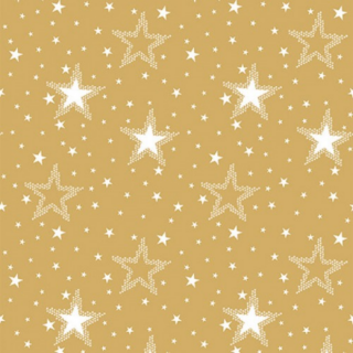 Night sky white/gold papírszalvéta 33x33cm, 20db-os