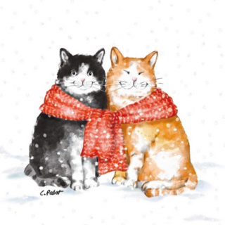O'Malley  Friend Winter papírszalvéta 33x33cm, 20db-os