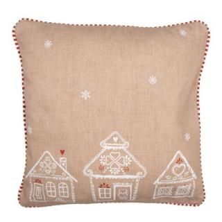 Párnahuzat 40x40cm Gingerbread Bliss