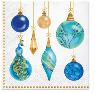 Peacock Collection papírszalvéta 33x33cm, 20 db-os