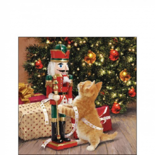 Playing with nutcracker papírszalvéta 25x25cm, 20db-os