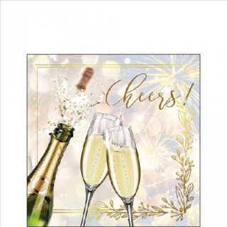 Popping bottle papírszalvéta 25x25cm, 20db-os