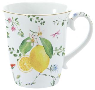 Porcelán bögre - 275ml - Fleurs et Citrons