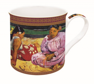 Porcelán bögre - 300 ml - Gauguin: Tahiti nők a parton