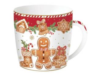 Porcelán bögre - 350ml - Fancy Gingerbread