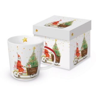 Porcelán bögre - 350ml - Santa Delivery