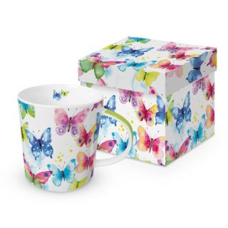 Porcelán bögre 400ml, Butterfly Phantasy
