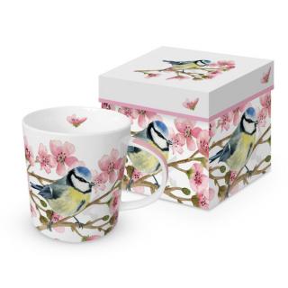 Porcelán bögre 400ml Oiseau Printemps