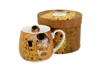 Porcelán bögre - 430ml - Klimt: A csók