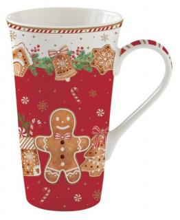Porcelán bögre - 600ml - Fancy Gingerbread