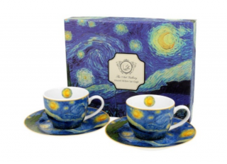 Porcelán csésze - 110ml - Van Gogh: Csillagos éj