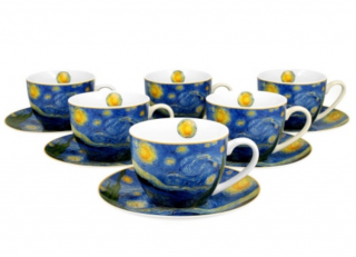 Porcelán csésze - 280ml - Van Gogh: Csillagos éj