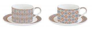 Porcelán csésze szett - 240ml - Coffee Mania, Geoethnic