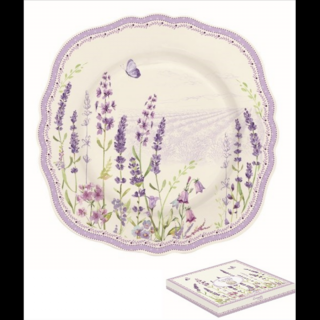 Porcelán desszerttányér - 20cm - Lavender Field