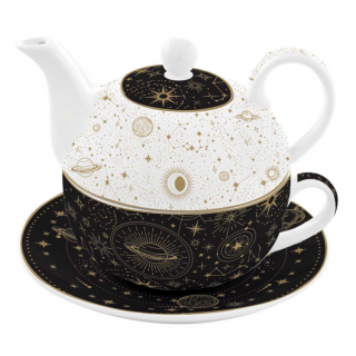Porcelán egyszemélyes teáskészlet - 350ml - Celestial