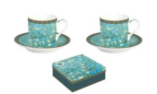 Porcelán eszpresszó csésze - Van Gogh: Mandulavirágzás